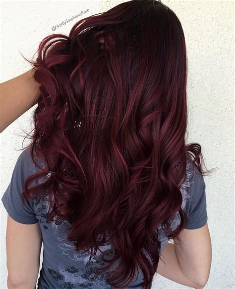 dark burgundy hair color